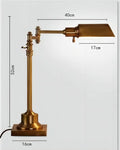 lampe de bureau en bronze style industriel rétro créatif pour travail