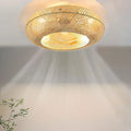 ventilateur lampe silencieux à lames invisibles avec télécommande décoratif
