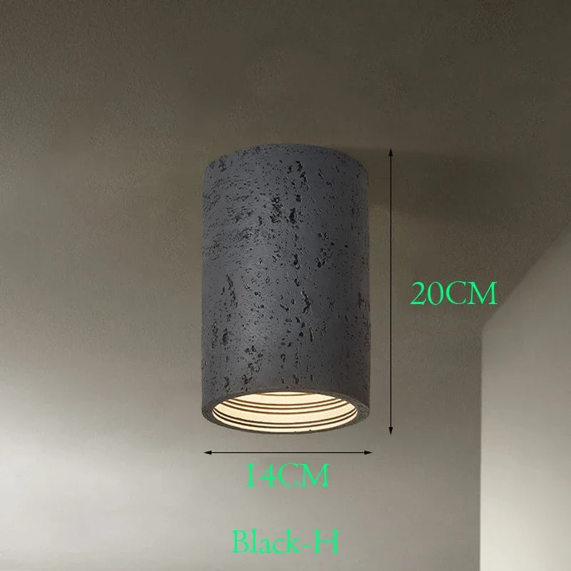 Spot Wabi Sabi - lumineux Led en ciment rouge Octave Nocturne - Une Note Singulière dans le Décor