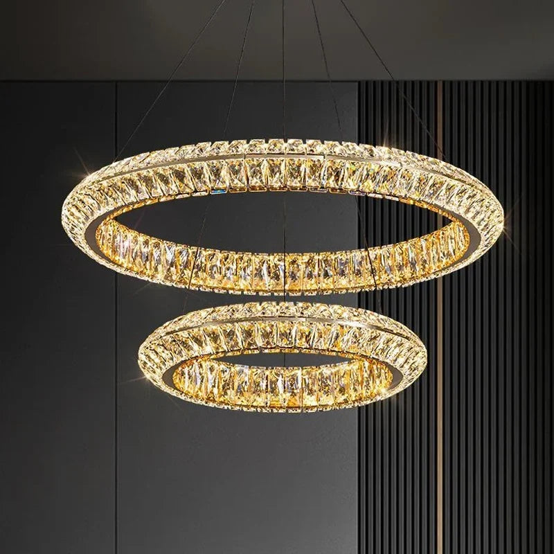 Lustre — De luxe en cristal LED pour hôtel et bar
