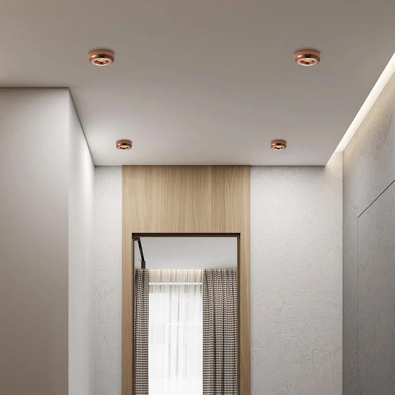 Plafonnier led intégré design pour éclairage moderne discret Lysandre Solstice - Une Note Actuelle dans le Décor