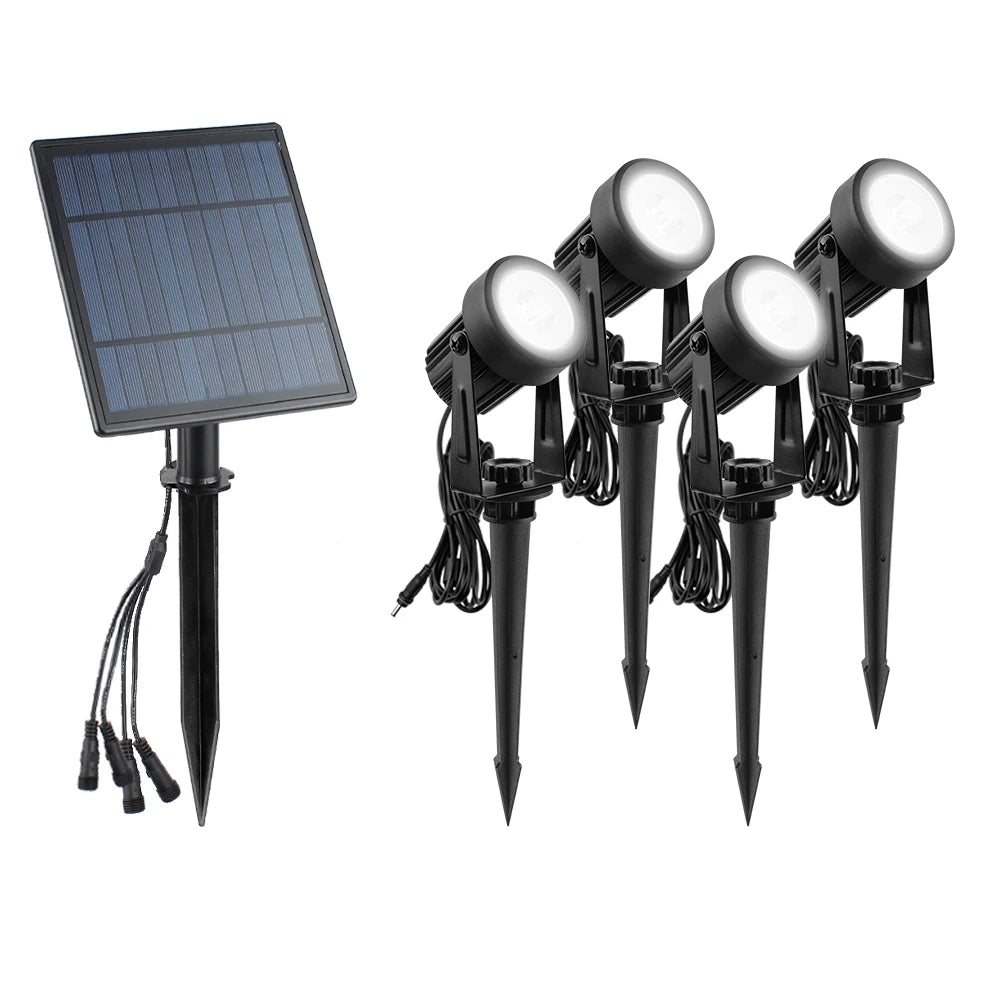 Spot solaire LED de jardin, RVB ou blanc, IP65 – Solerive