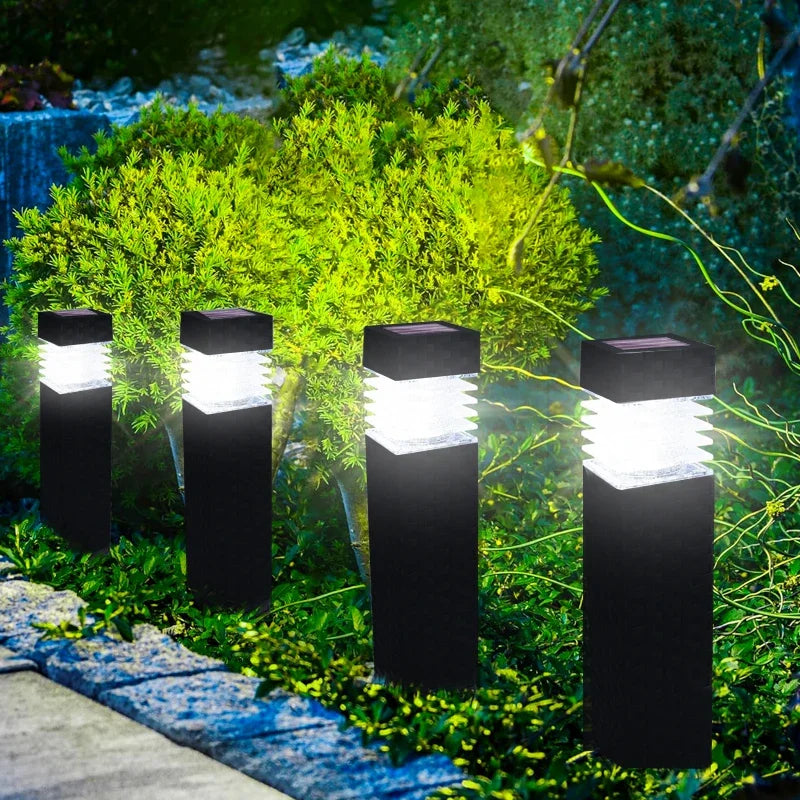Lanterne solaire LED sur piquet pour jardin et allée – Jardélie
