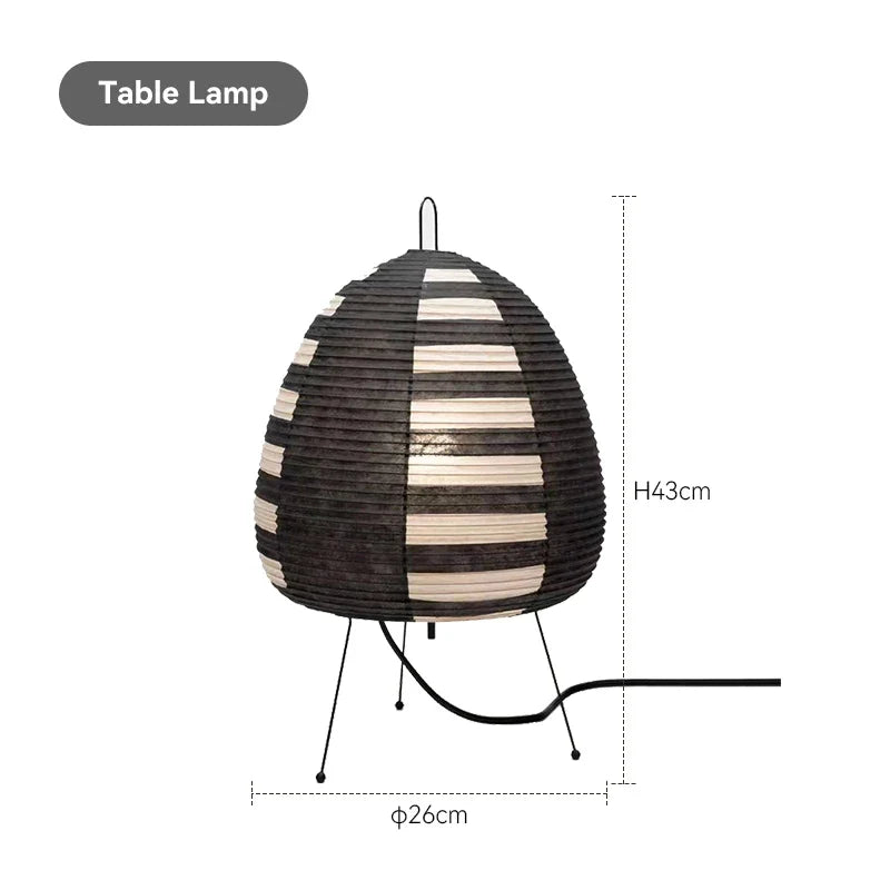 lampe à poser vintage japonaises pour décoration rétro