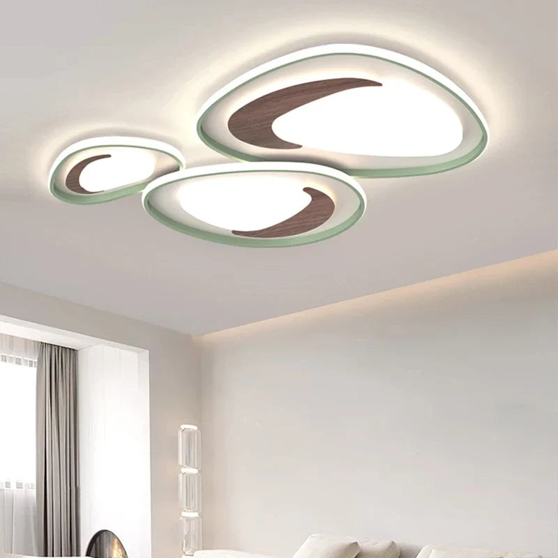 Lustre — Nordique en bois pour éclairage intérieur lampara techo