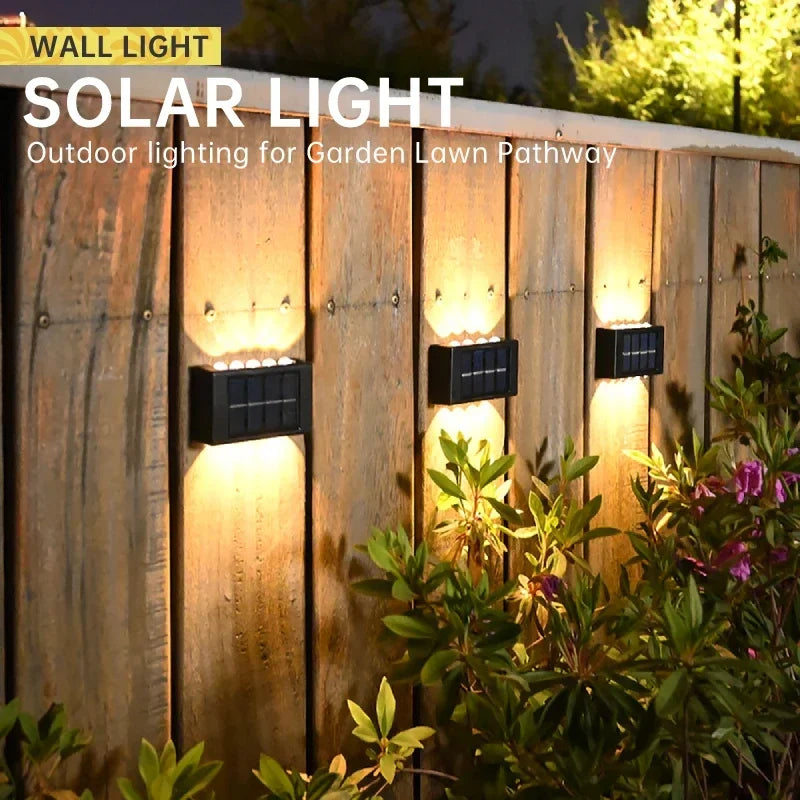 Applique murale — Solaire à LED éclairage extérieur étanche décoratif