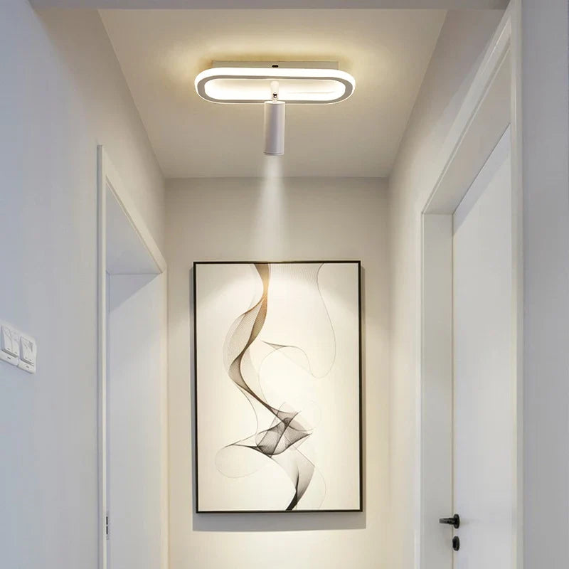 Spot éclairage led intérieur déco minimaliste moderne pour lustre Albane Silhouette - Lignes Épurées & Atmosphère Sereine