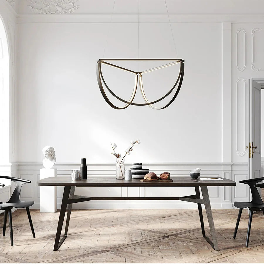 Lustre — LED géométrique postmoderne à intensité variable tendance