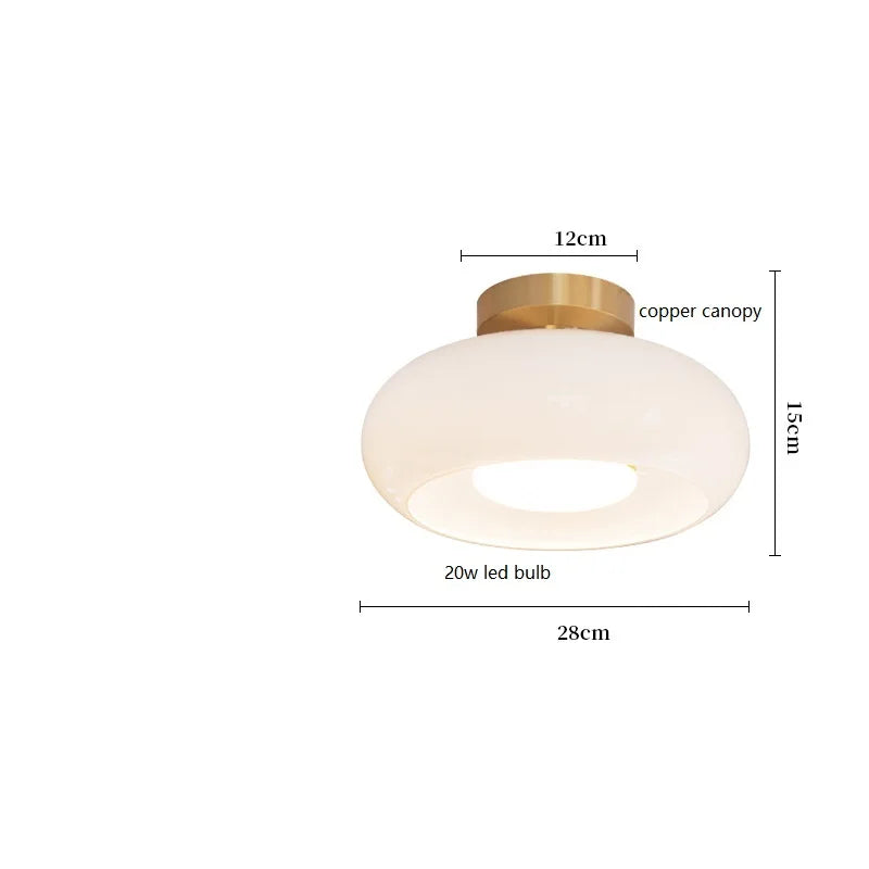 Plafonnier — Moderne nordique en verre LED iwhd
