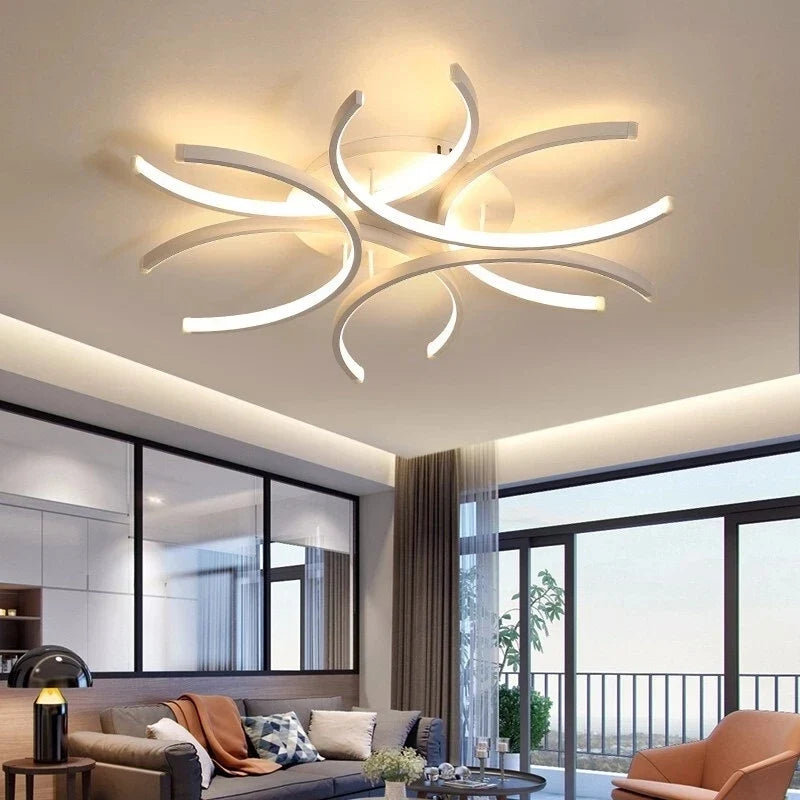 Plafonnier moderne à leds créatif pour décoration intérieure Ophélie Orée - Une Note Actuelle dans le Décor