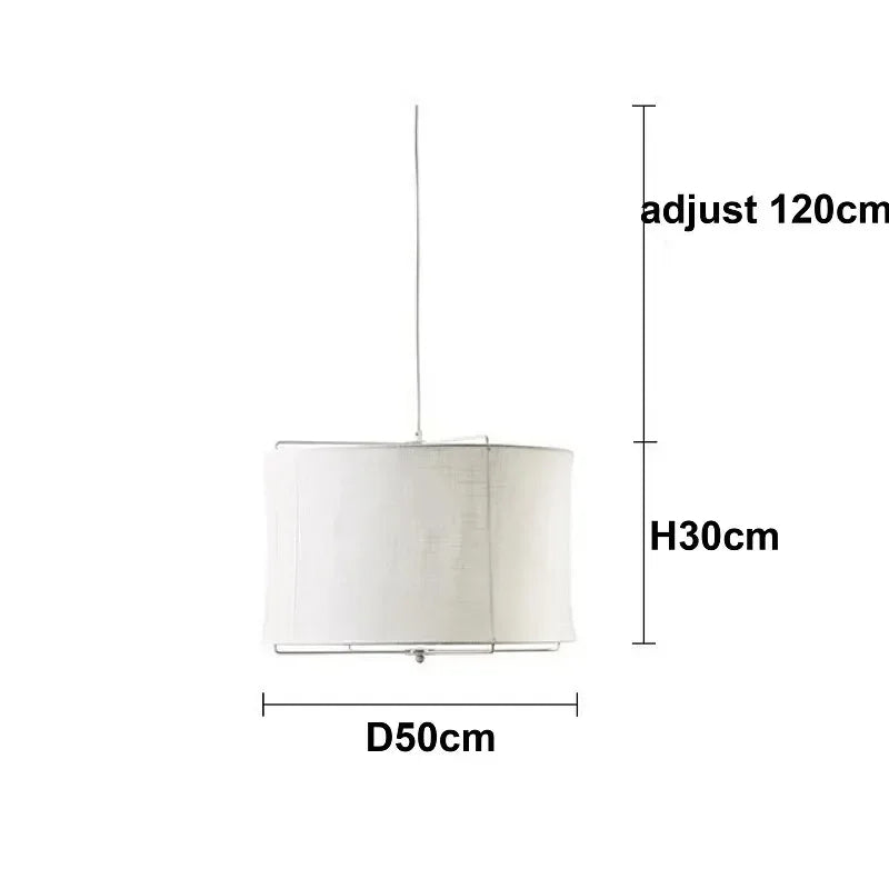 Suspension en coton et lin style wabi sabi fait main pour restaurants et hôtels – Néolys Aube