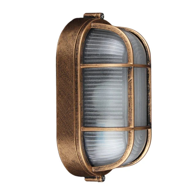Plafonnier — E27 rétro éclairage extérieur LED étanche appliques murales pour jardin cour balcon couloir plafonniers cuivre Vintage applique 220V
