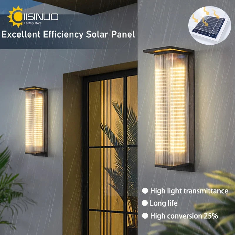 Applique murale — Solaire étanche pour éclairage extérieur nocturne