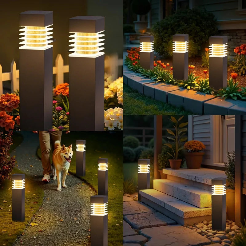 Lanterne solaire LED sur piquet pour jardin et allée – Jardélie
