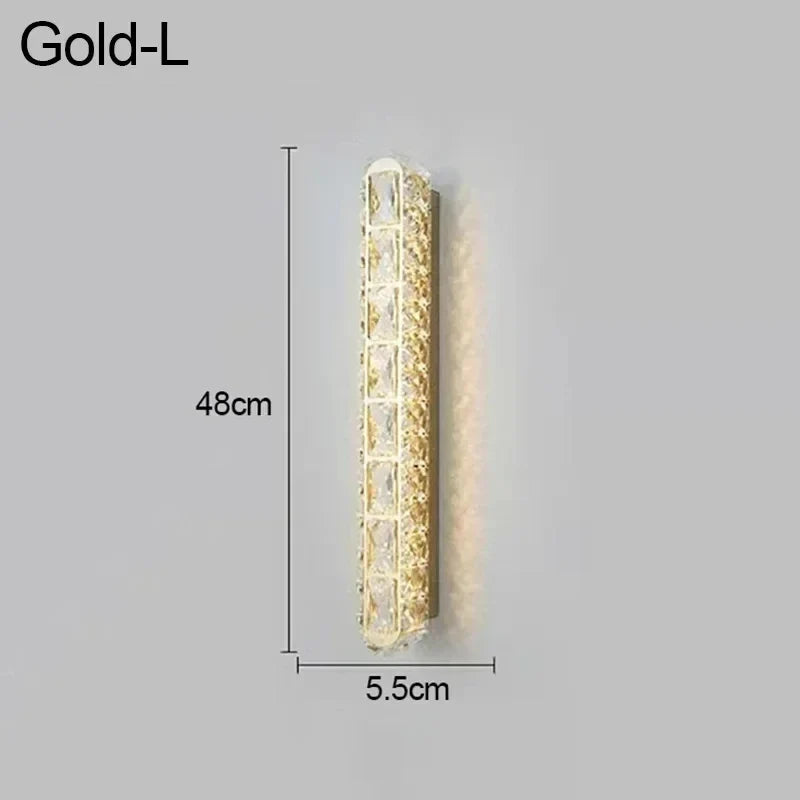 Applique murale — LED ovale moderne en cristal pour décoration intérieure