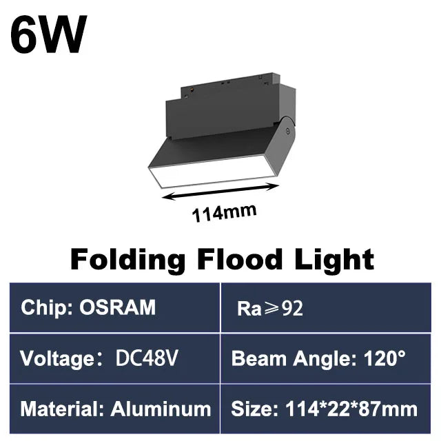 Luminaire — Rail d éclairage magnétique moderne pour intérieur en aluminium