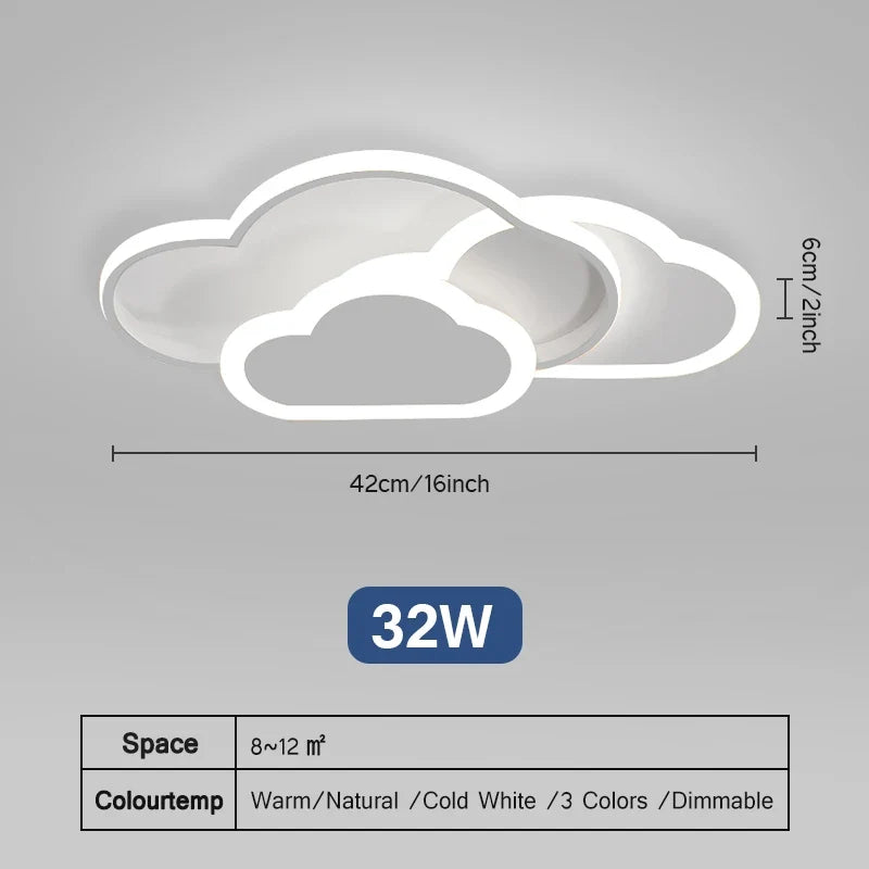 Plafonnier led ultra minces creative clouds pour diverses pièces Apolline Accord en Aluminium - Lignes Dessinées & Décor Raffiné
