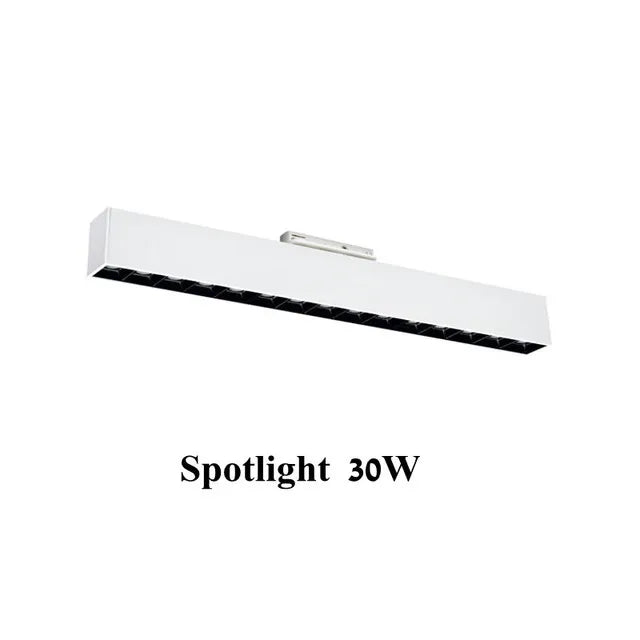 Plafonnier cree led rail éclairage pour magasins et intérieurs modernes Béryl Onde en Aluminium - Caractère & Élégance dans le Décor