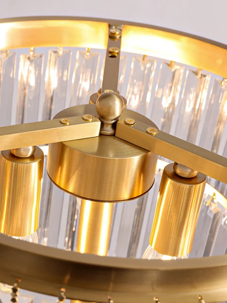 lampe de bureau en cristal de cuivre design moderne luxe
