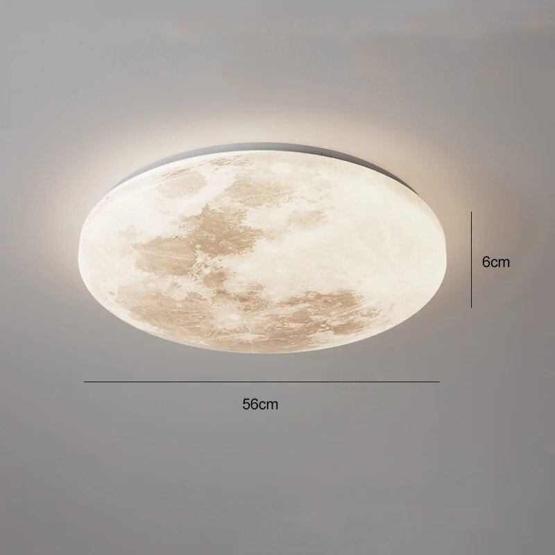 Plafonnier lune moderne minimaliste Lucile Finesse - Esprit Épuré & Harmonie Intérieure