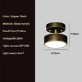 Plafonnier cuivre led simple rond vestiaire Zita Perspective - Des Reflets pour Souligner le Décor