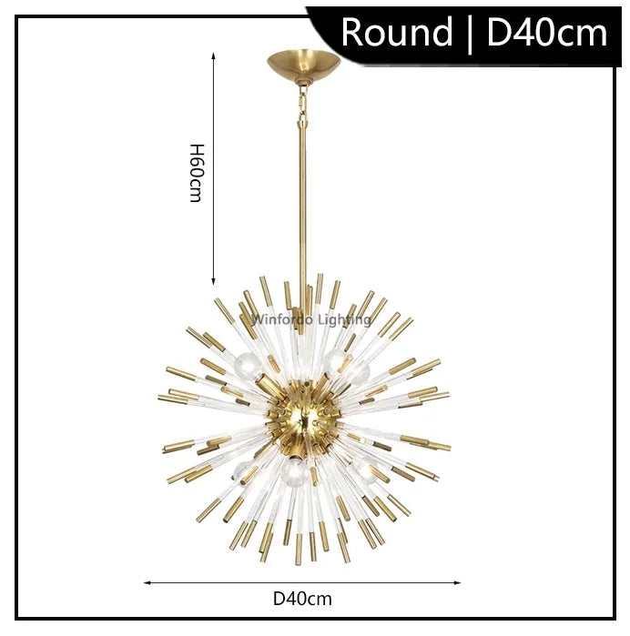 Lustre — De luxe en forme de pissenlit éclairage décoratif en stock