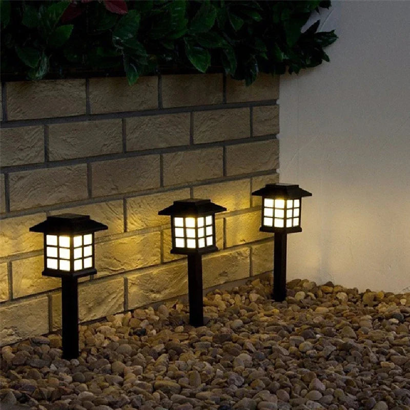 lampe de jardin solaire led étanche à changement de couleur