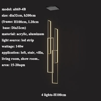 Plafonnier nordique moderne pour loft et espaces créatifs Oscar Césure - Lignes Épurées & Atmosphère Sereine