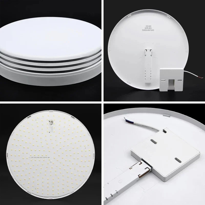 Plafonnier — Rond ultra-mince LED moderne pour éclairage intérieur