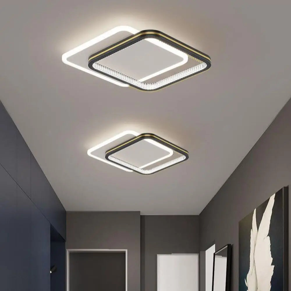 Plafonnier — Plafond moderne à LEDs lampes pour salon chambre luxe décor luminaires intérieur couloir plafonnier avec télécommande
