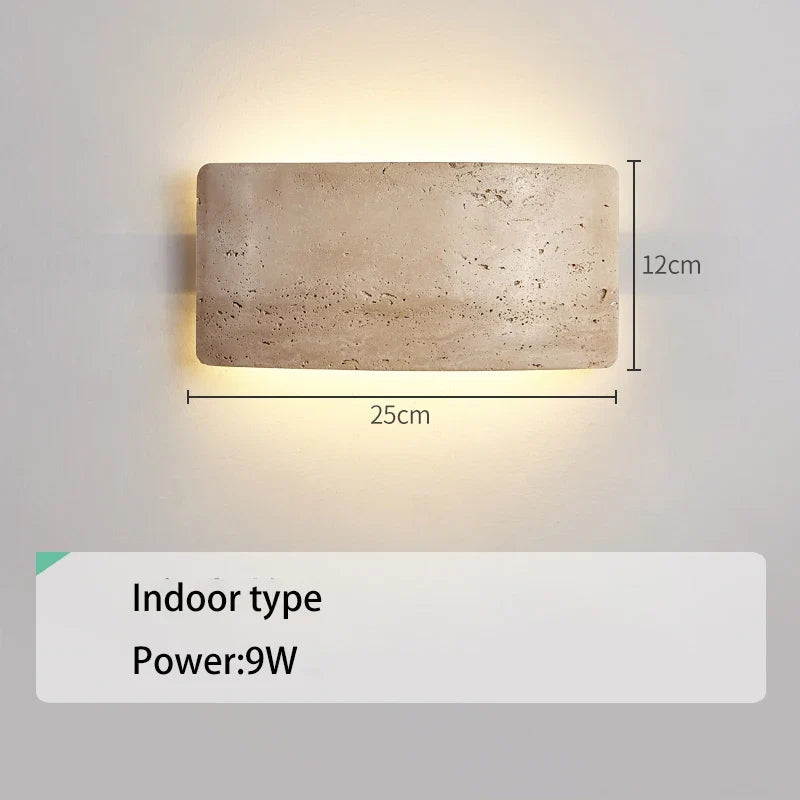 Applique murale — LED wabi-sabi étanche pour jardin et intérieur