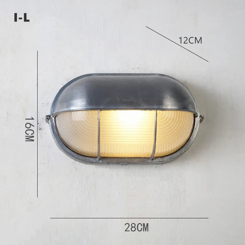 Applique murale — LED rétro industrielle étanche pour extérieur et jardin
