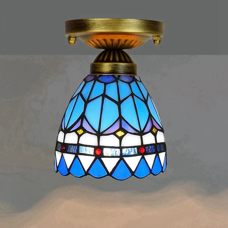 Plafonnier moderne en éclairage led nordique pour balcon et allée Hélène Cantate en Verre - Reflets Délicats & Élégance Visuelle
