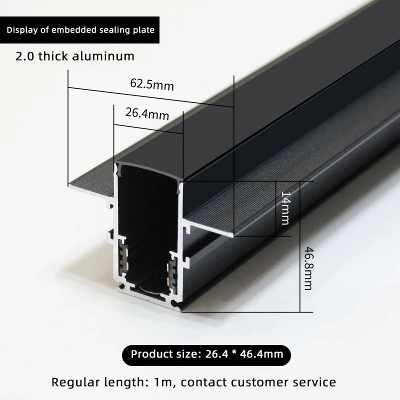 lampe led magnétique intensité variable sans bordure rails surface zigbee