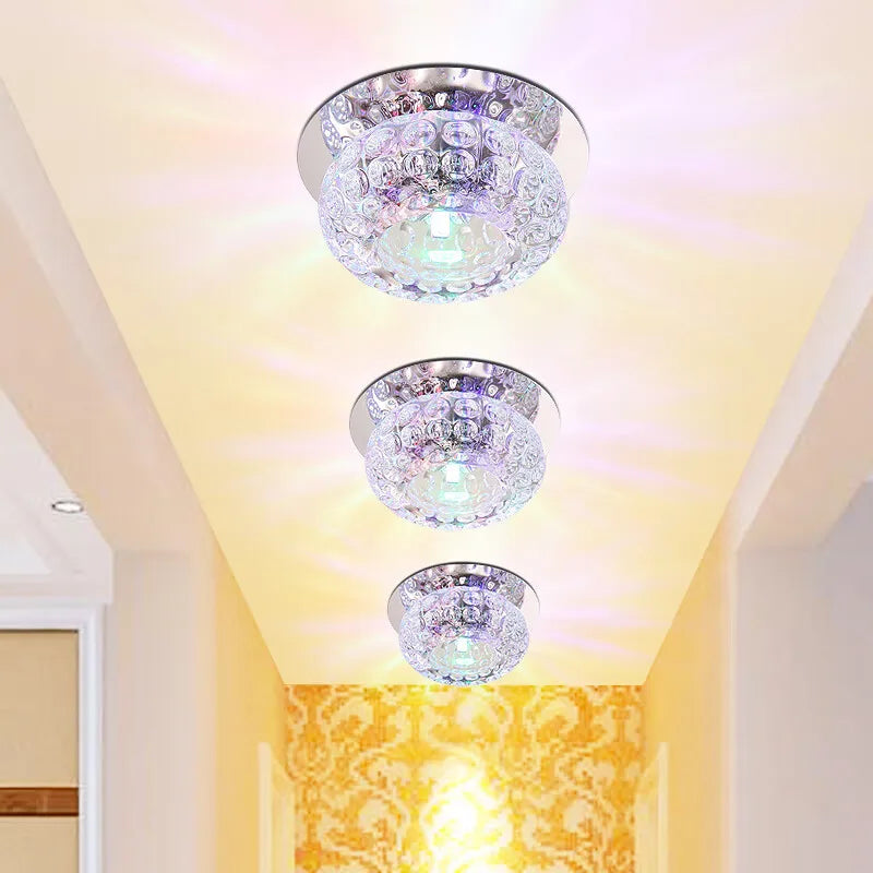 Plafonnier en cristal à led pour décoration moderne Cléa Écho - Une Note Scintillante dans le Décor