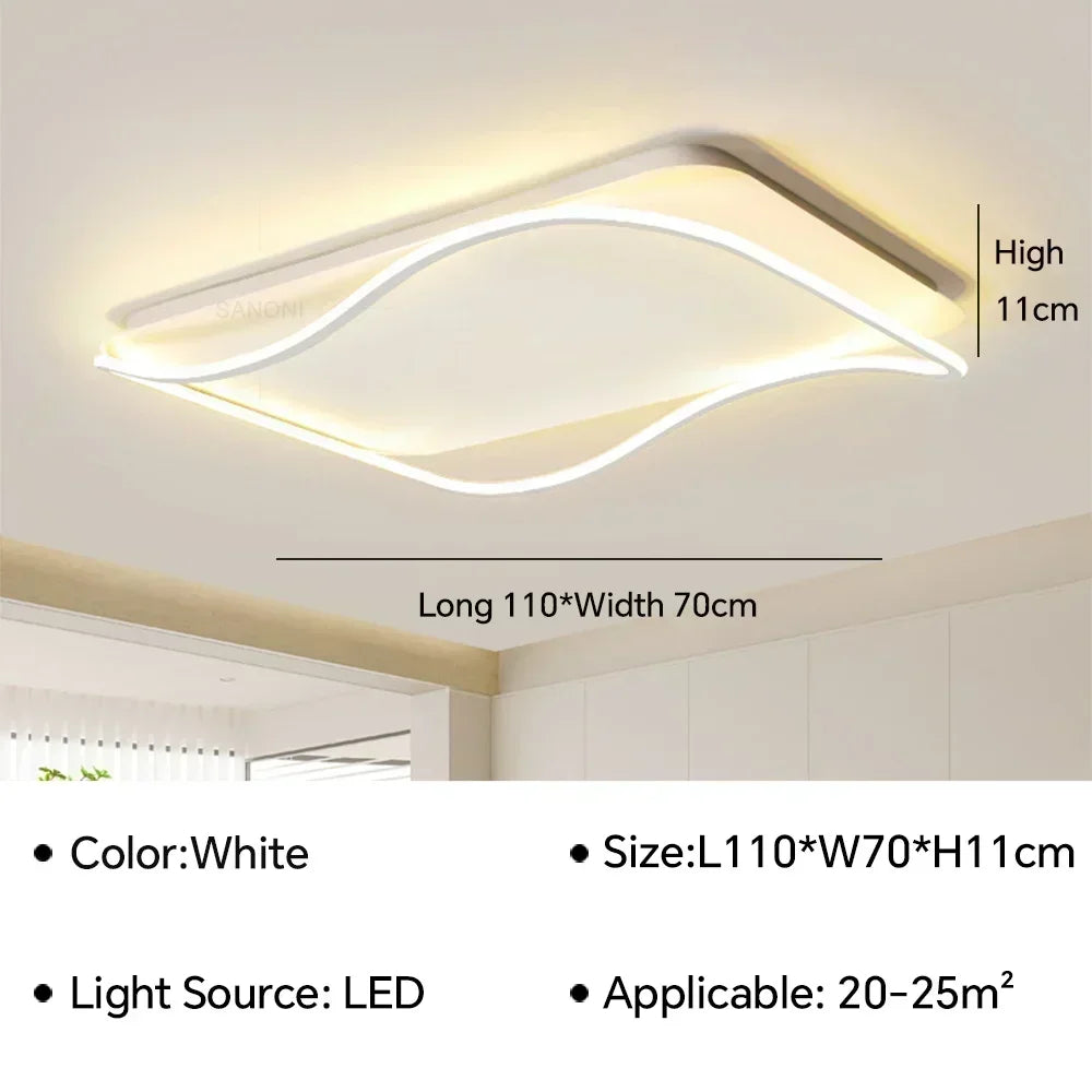 Plafonnier moderne à leds pour éclairage intérieur décoratif Tiphaine Esquisse - Une Note Actuelle dans le Décor
