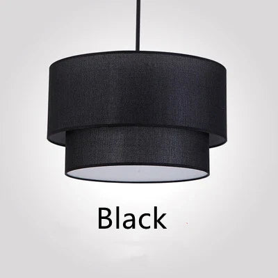 Suspension abat-jour en tissu style lin pastoral moderne – Orélian Aube