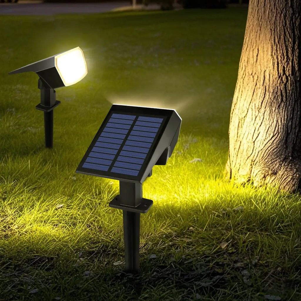 Spot solaire LED avec batterie de 1200 mAh pour jardin – Aurivage