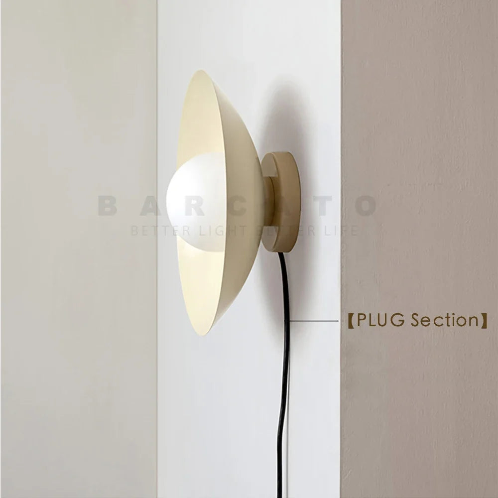 Abat-jour — Nordiques chambre d'enfants abat-jour en métal coloré 110V 220V Beige rouge G9 lampe moderne pour couloir allée intérieur créatif