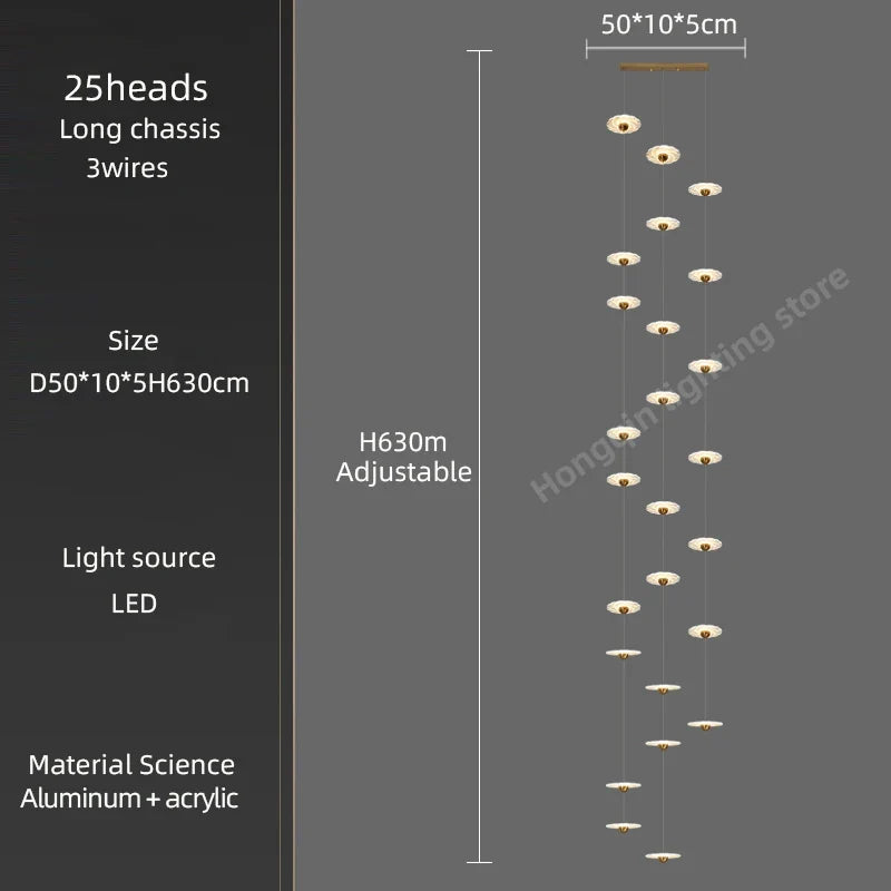Lustre — Moderne à LED pour éclairage intérieur élégant