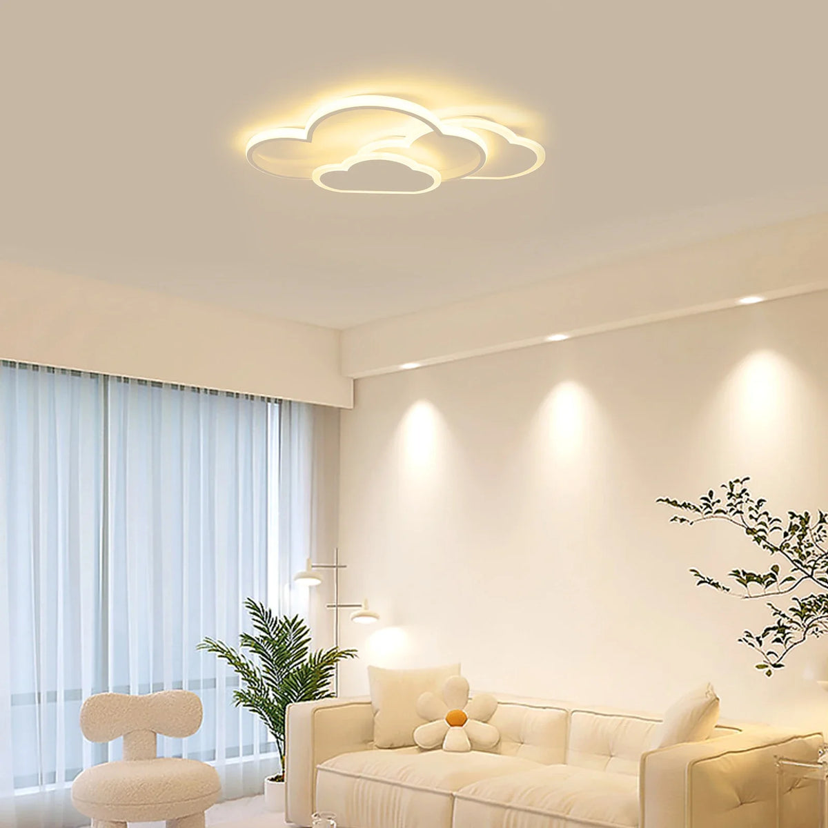 Plafonnier led cloud éclairage moderne pour enfant Maëlle Étude - Présence Moderne & Harmonie Intérieure