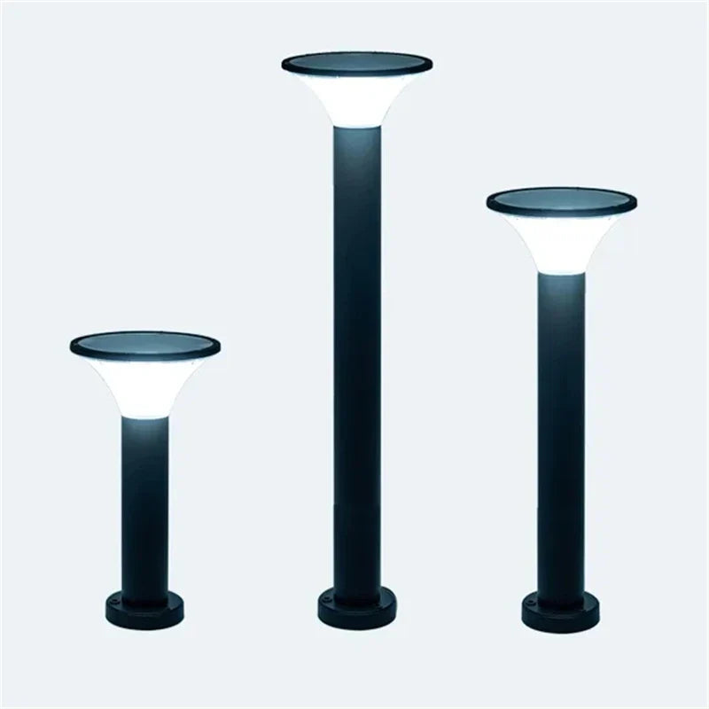 lampe solaire extérieure étanche pour jardin en aluminium