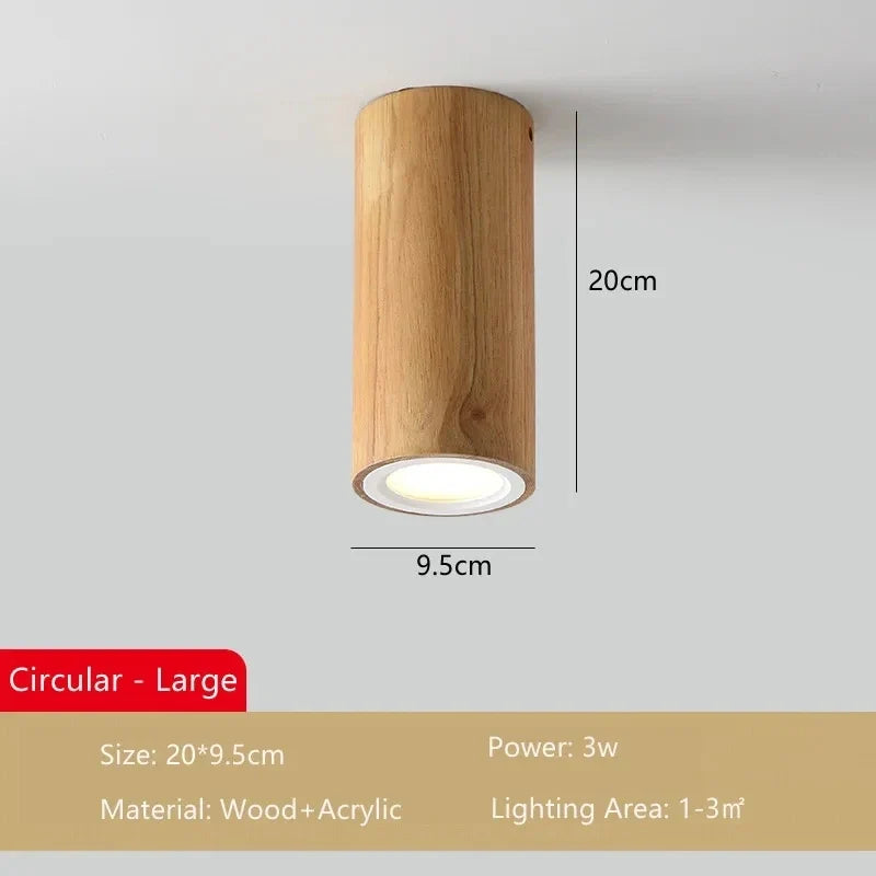 Lampe plafonnier moderne bois surface Milène Silhouette - Une Présence Naturelle Apaisante