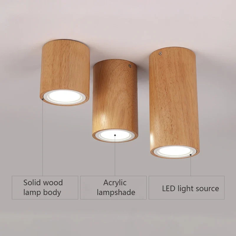 Lampe plafonnier moderne bois surface Milène Silhouette - Une Présence Naturelle Apaisante