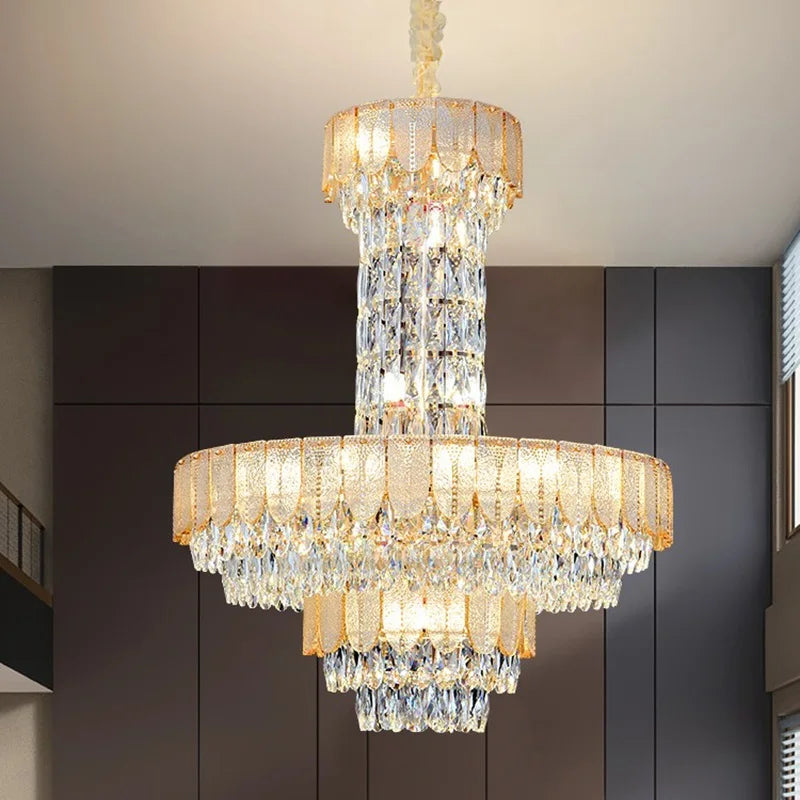 Lustre — En cristal de luxe pour hôtel et villa