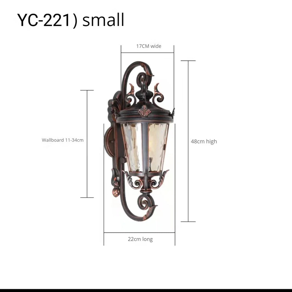 Applique murale — LED extérieure étanche style européen américain
