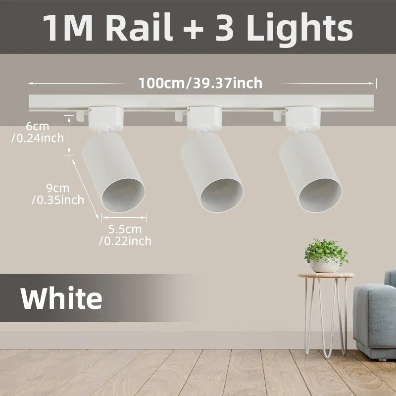Spot — LED sur rail pour éclairage intérieur et décoration