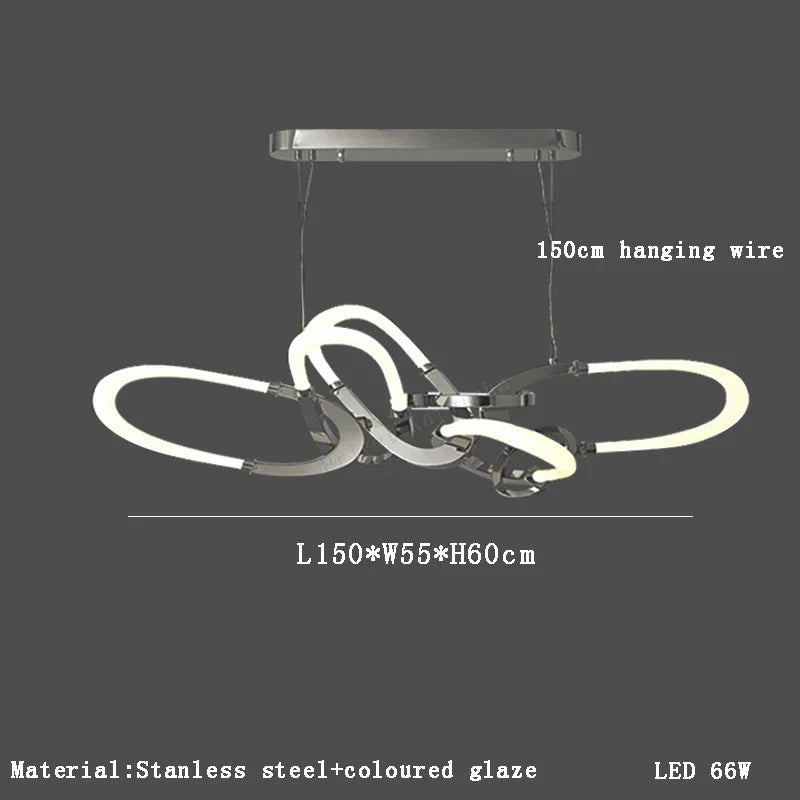 Lustre — En acier inoxydable galvanisé design irrégulier