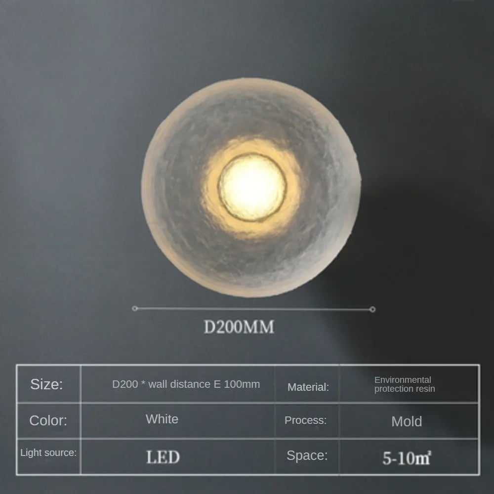 Applique murale — Ronde moderne à LED pour décoration intérieure et extérieure