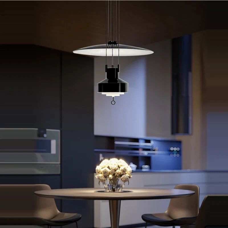Lustre — Italien flexible en aluminium avec LED dimmable